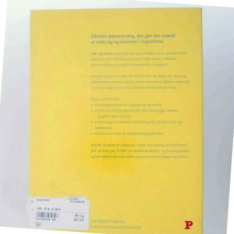 'Løb dig slank' af Birgitte Nyman (bog) fra Politikens Forlag
