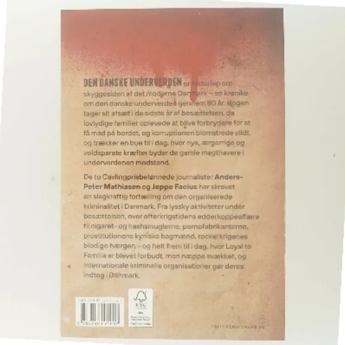 Den danske underverden : forbrydere, rockere og gangstere 1944-2024 af Jeppe Facius (Bog)