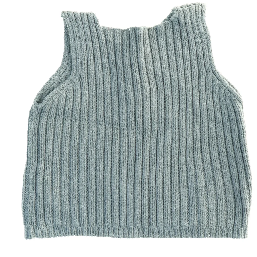 Strikket vest (str. 30 x 27 cm)