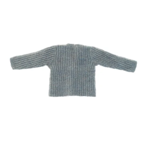 Håndstrikket børne cardigan (str. 22 x 26 cm ærme 18 cm)