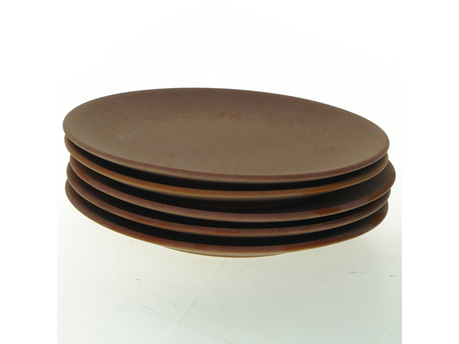 Brune keramiktallerkener fra Höganäs (str. Ø 20 cm)