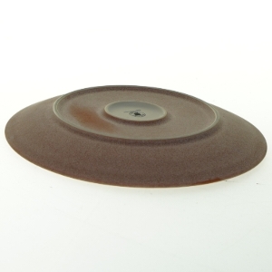 Brune keramiktallerkener fra Höganäs (str. Ø 20 cm)