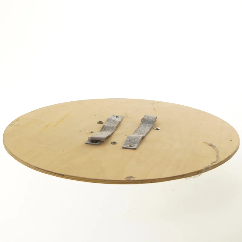 Træskjold med dekoration (str. Ø 36 cm)