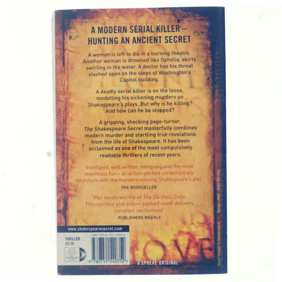 The Shakespeare Secret : Number 1 in Series by J. L. Carrell af J L Carrell (Bog)