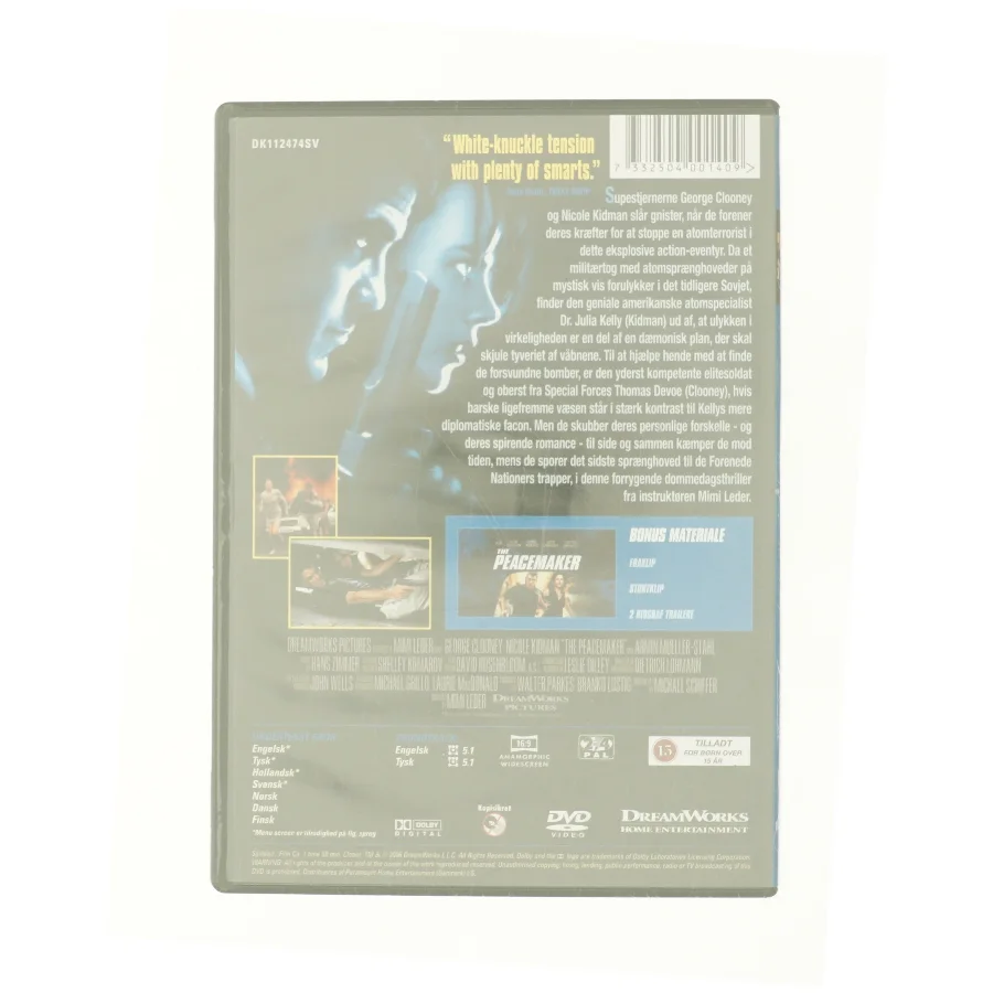 The peacmaker fra DVD