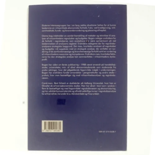 Regnskabsanalyse og virksomhedsbedømmelse af Bent Schack (Bog)