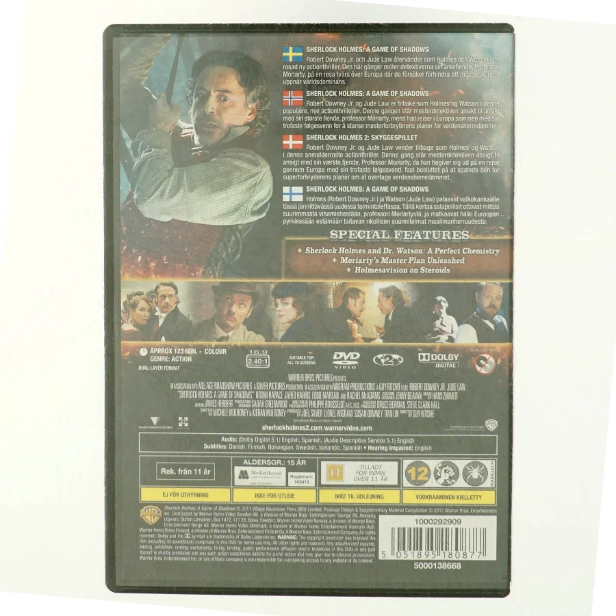 Sherlock Holmes, a game of Shadows