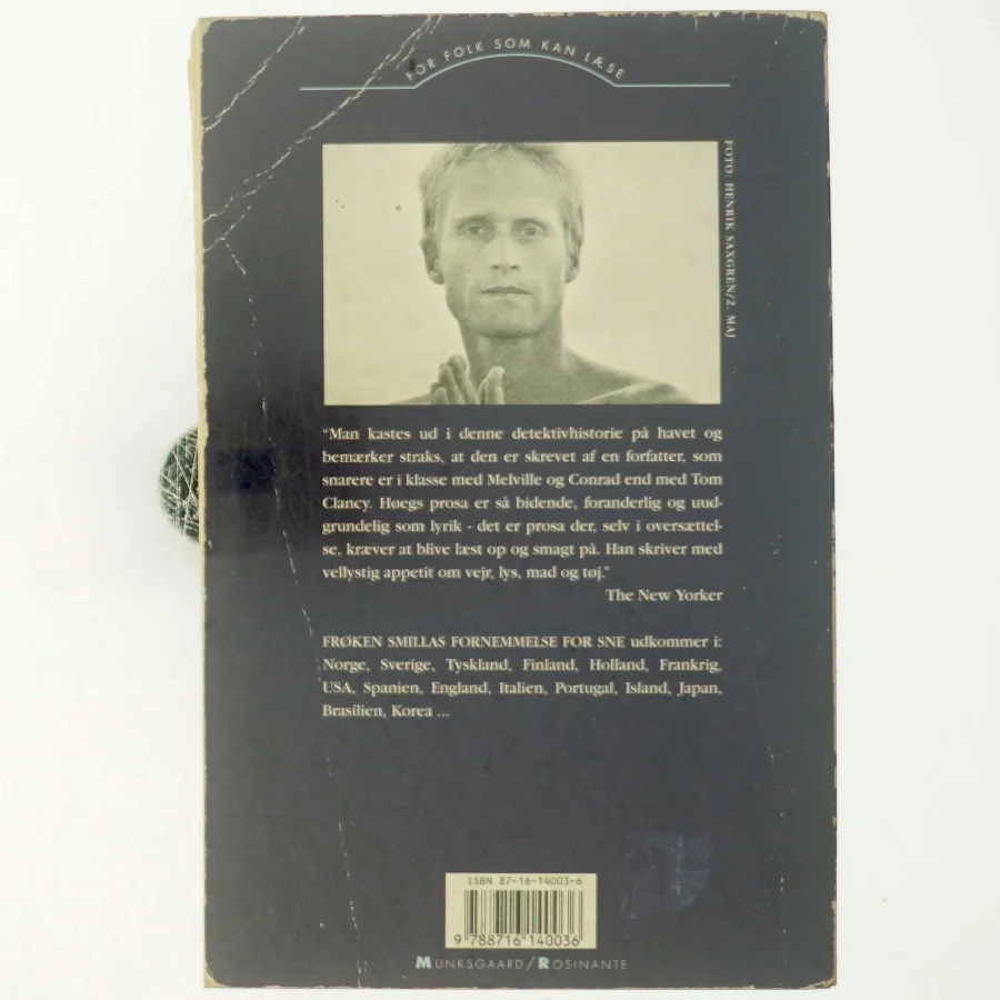 Frøken Smillas fornemmelse for sne af Peter Høeg, Peter Høeg (Bog)