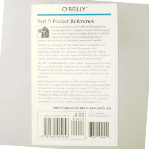 Perl 5 Pocket Reference af Johan Vromans (Bog)