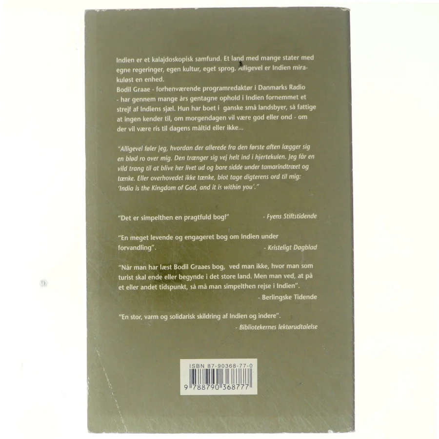 Indien - åh Indien : i skyggen af Tamarindtræet af Bodil Graae (Bog)