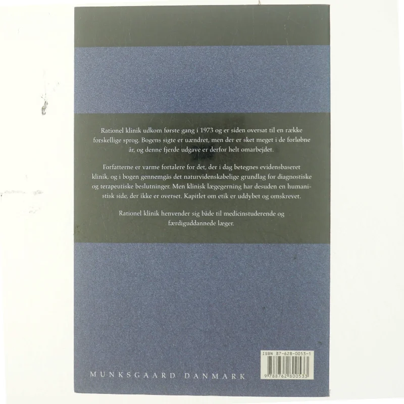 Rationel klinik : evidensbaserede diagnostiske og terapeutiske beslutninger (Bog)