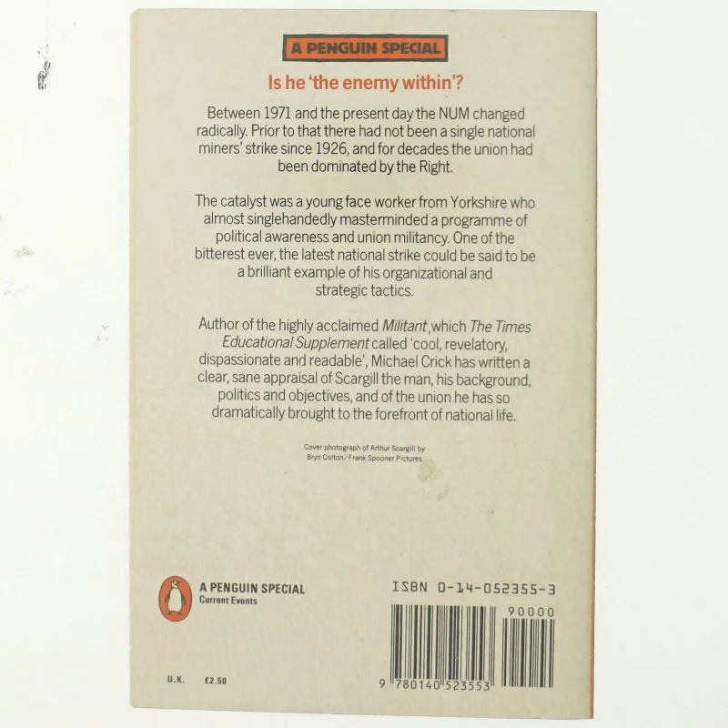 Scargill and the miners af Michael Crick (Bog)