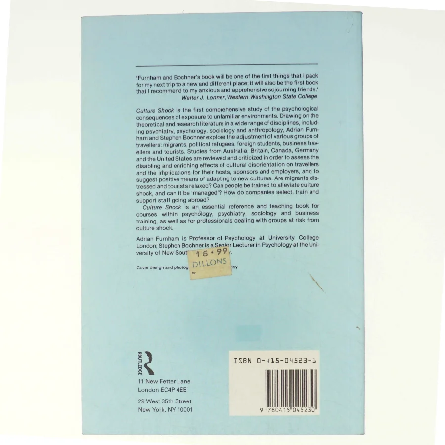 Culture Shock af Adrian Furnham, Stephen Bochner (Bog)