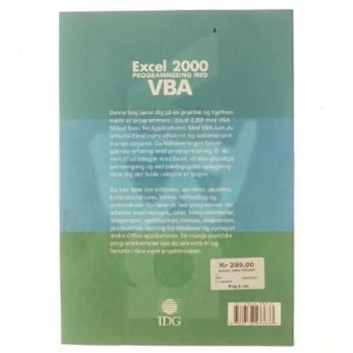 Excel 2000 programmering med VBA af Sharon Podlin (Bog)