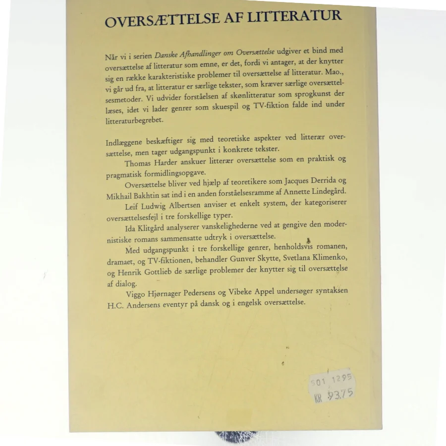 Oversættelse af Litteratur