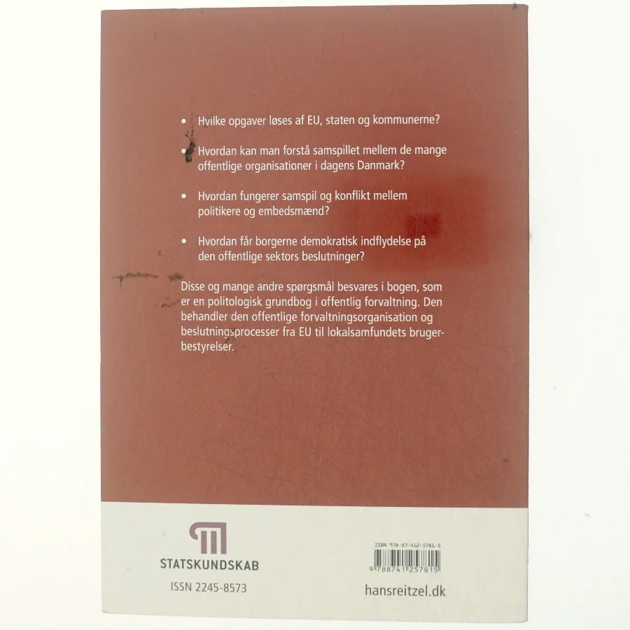 Forvaltning og stat af Peter Bogason (Bog)