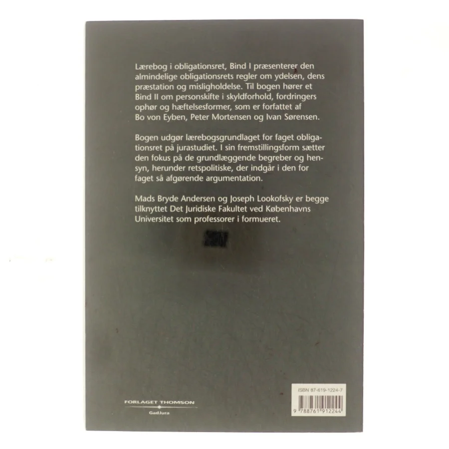Lærebog i obligationsret. Bind 1, Ydelsen, beføjelser (3-binds-udgave) (Bog)