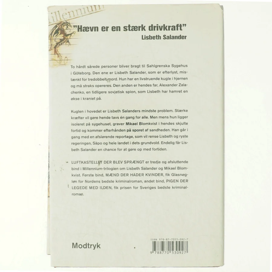 Luftkastellet der blev sprængt af Stieg Larsson (Bog)