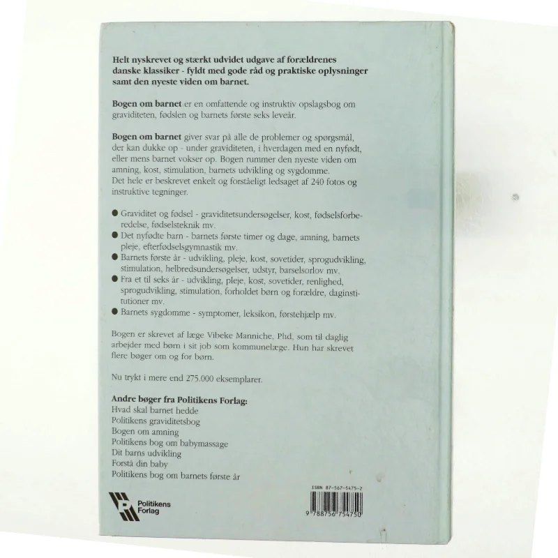 Bogen om barnet af Vibeke Manniche (Bog)