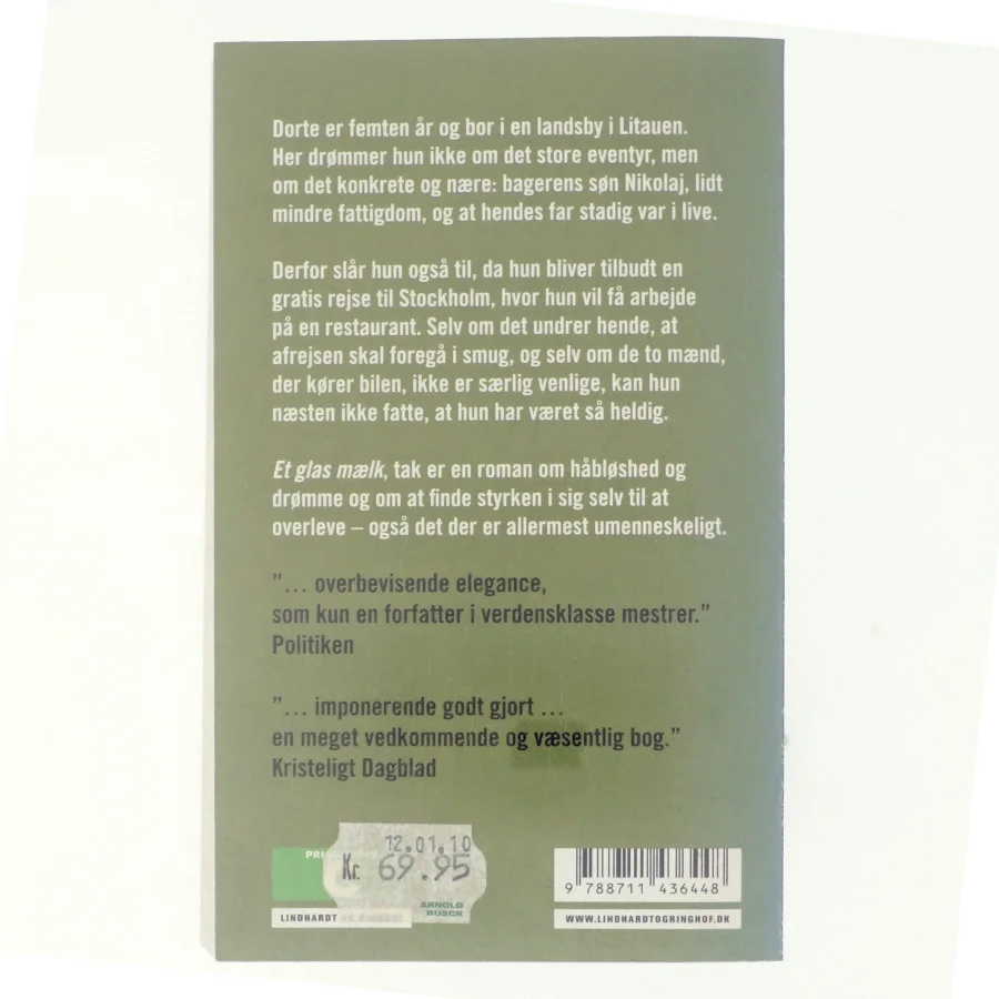 Et glas mælk, tak af Herbjørg Wassmo (Bog)