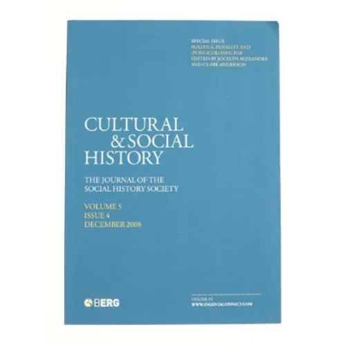 Cultural & social history  fra Bog