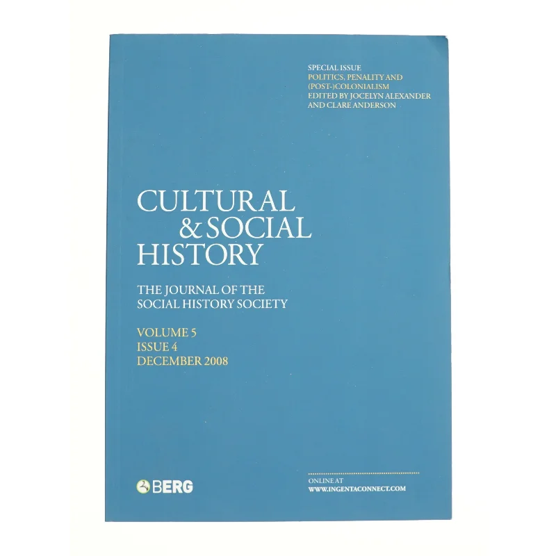 Cultural & social history  fra Bog