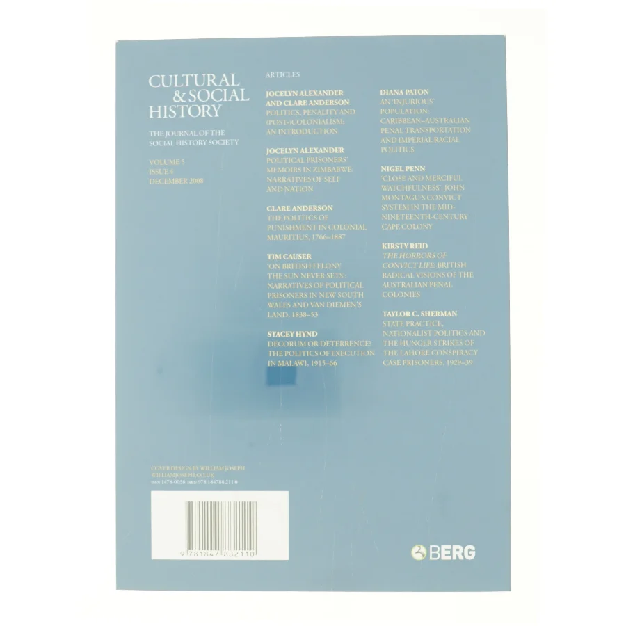 Cultural & social history  fra Bog