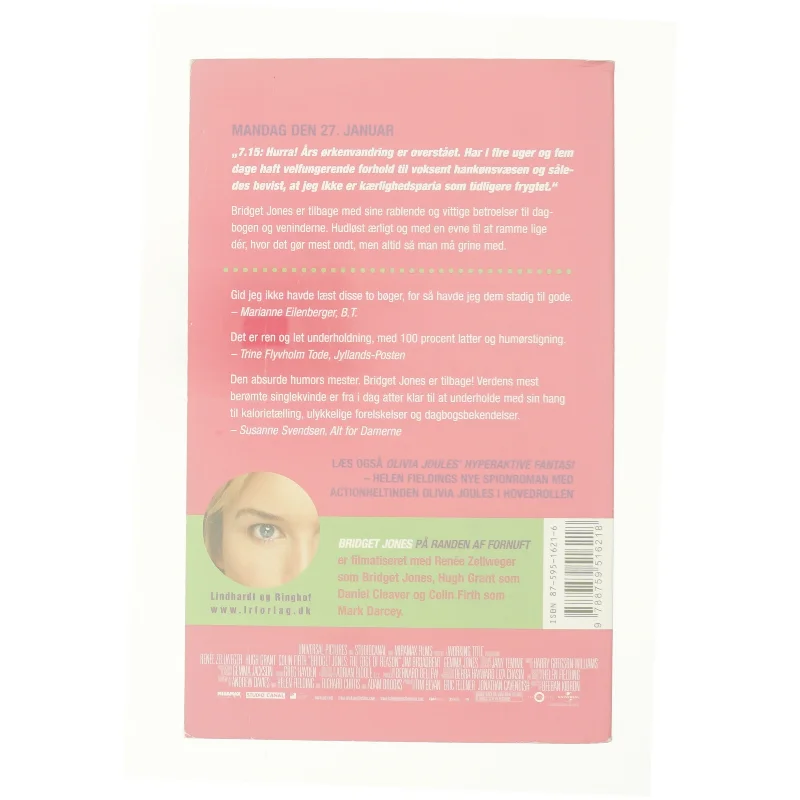 Bridget Jones - på randen af fornuft af Helen Fielding (Bog)