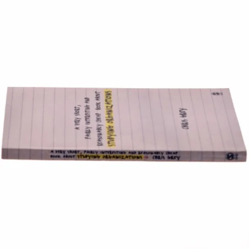 A very short, fairly interesting and reasonably cheap book about studying organizations (Bog)