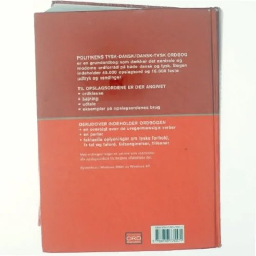 Politikens tysk-dansk, dansk-tysk ordbog (Bog)