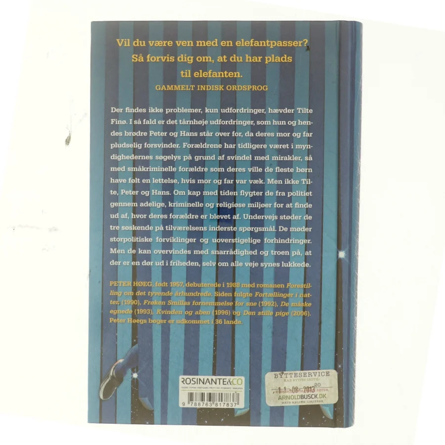 Elefantpassernes børn : roman af Peter Høeg (f. 1957-05-17) (Bog)