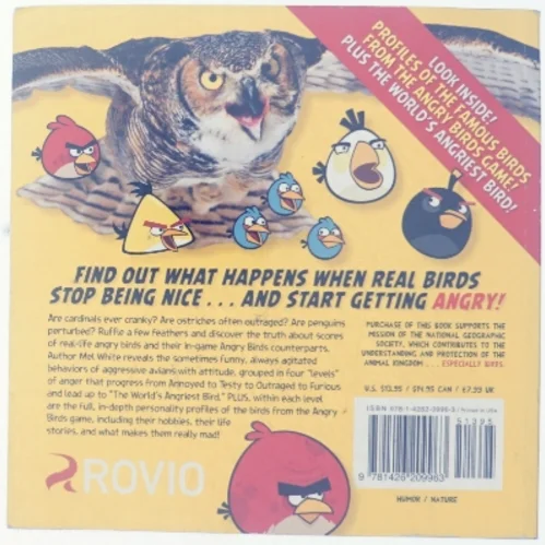 National Geographic Angry Birds af Mel White (Bog)