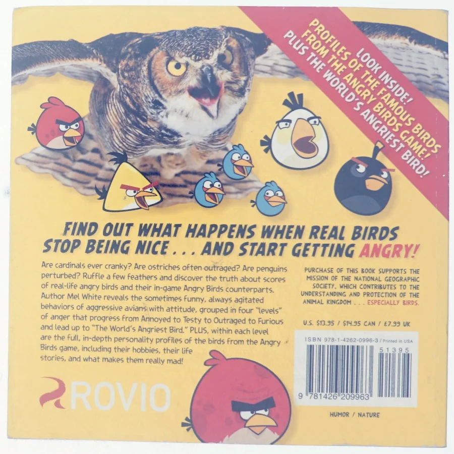 National Geographic Angry Birds af Mel White (Bog)