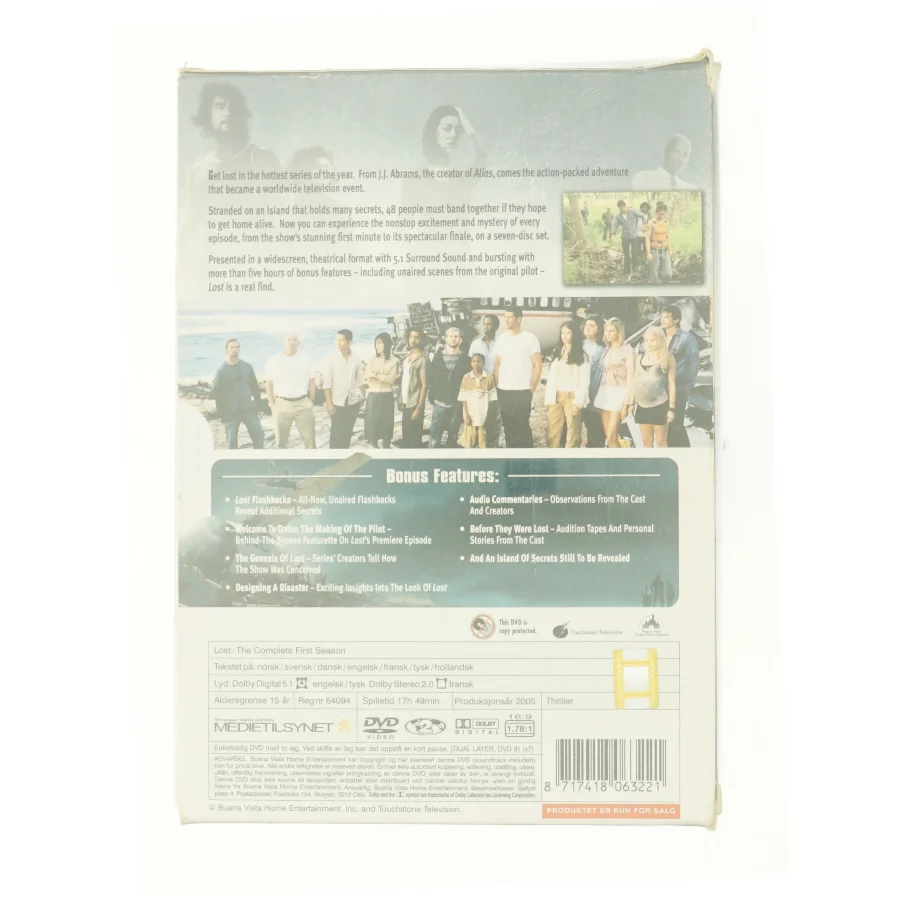 Lost the complete first season fra DVD