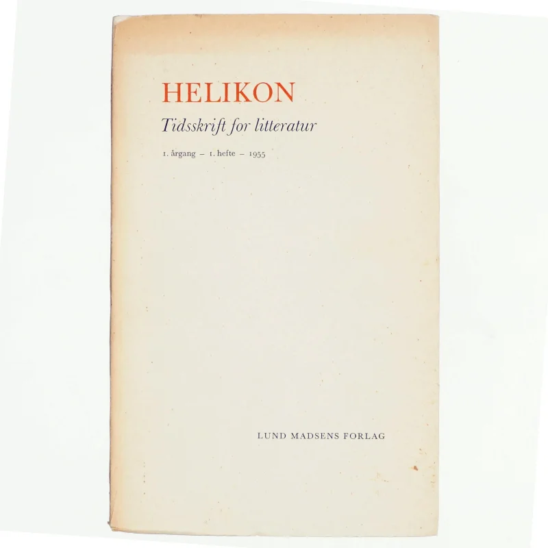 Helikon, tidsskrift for litteratur