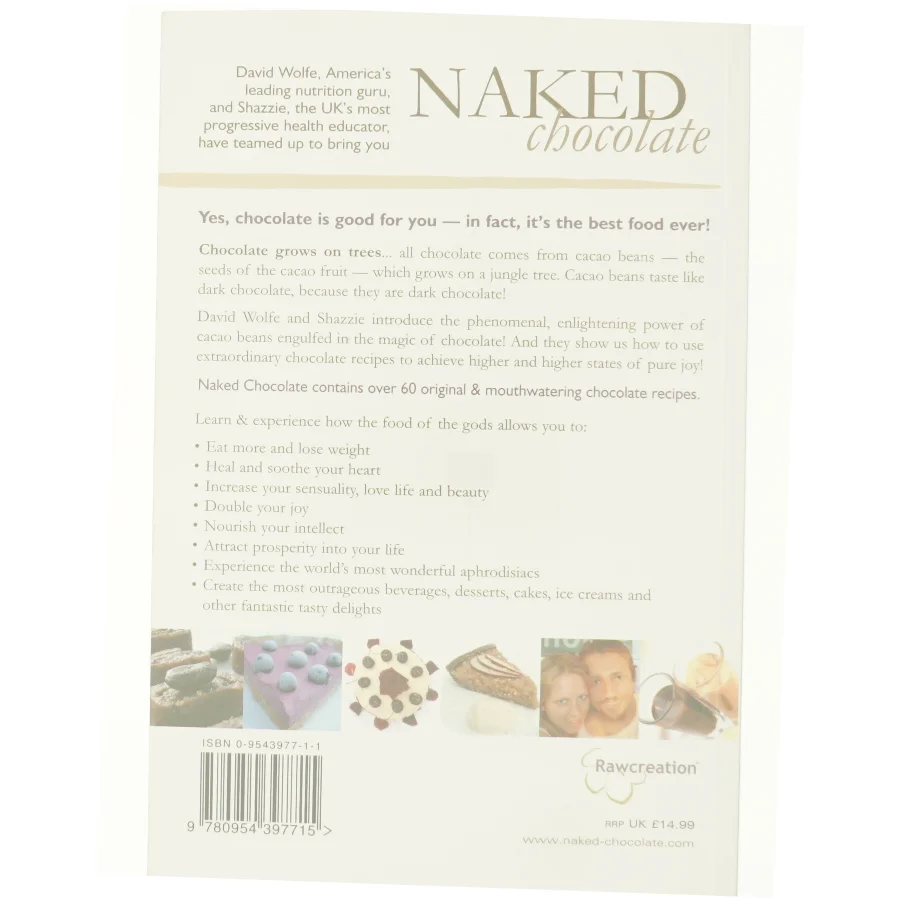 Naked Chocolate by David Wolfe af Wolfe, David; Shazzie (Bog)