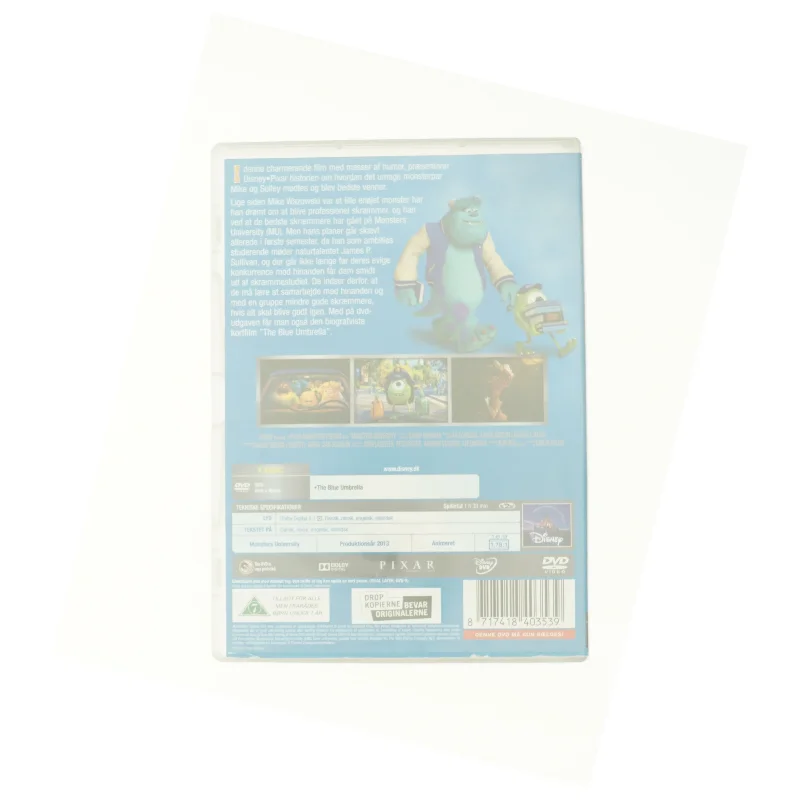 Monsters University fra dvd