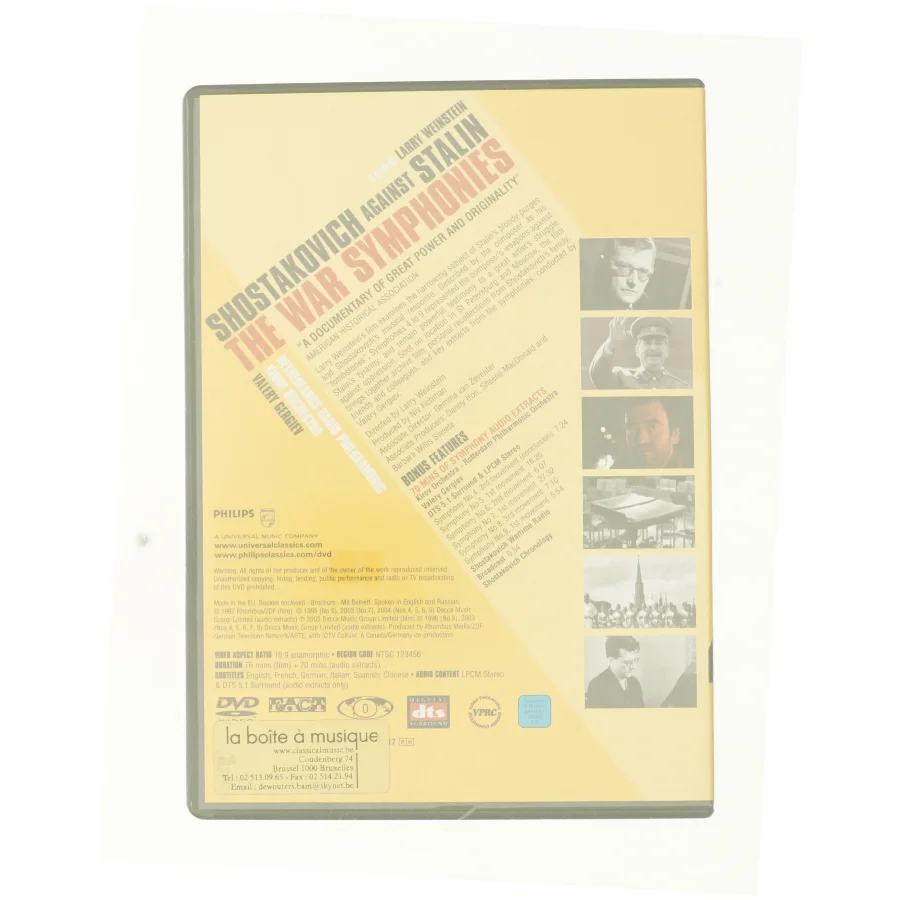 The war symphonies fra dvd