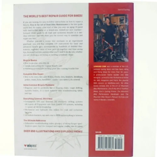 Zinn & the Art of Road Bike Maintenance af Lennard Zinn (Bog)