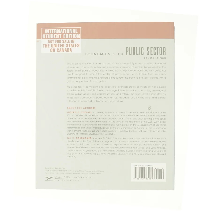 Economics of the Public Sector (Bog)
