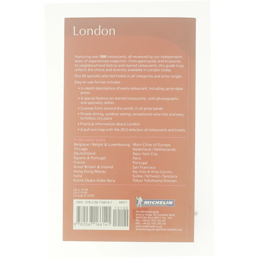 Michelin Guide London 2012 by Michelin Michelin af Michelin (Bog)