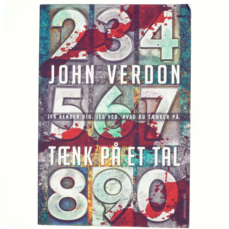 Tænk på et tal af John Verdon (Bog)