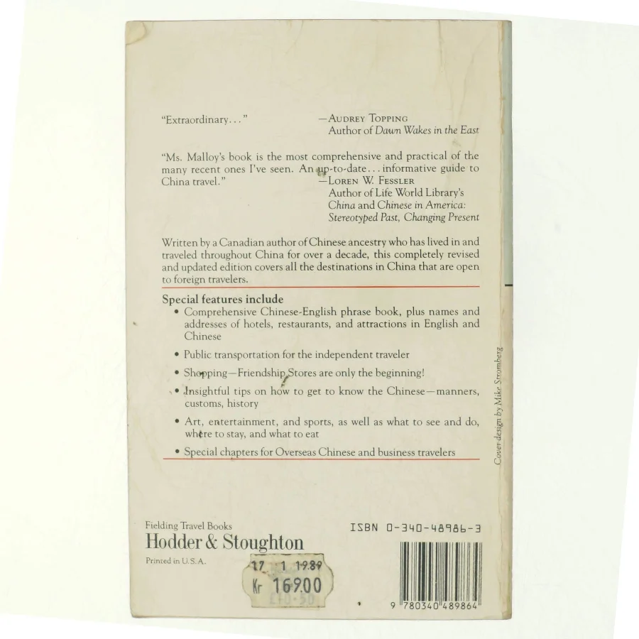 Fielding's People's Republic of China 1989 af Ruth Lor Malloy (Bog)