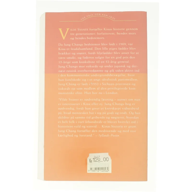 Vilde Svaner: Tre Dotre Af Kina af Jung Chang (Bog)