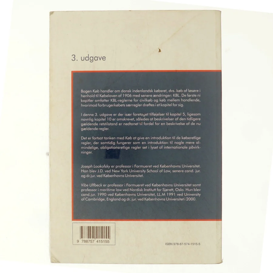 Køb : dansk indenlandsk købsret af Joseph M. Lookofsky (Bog)