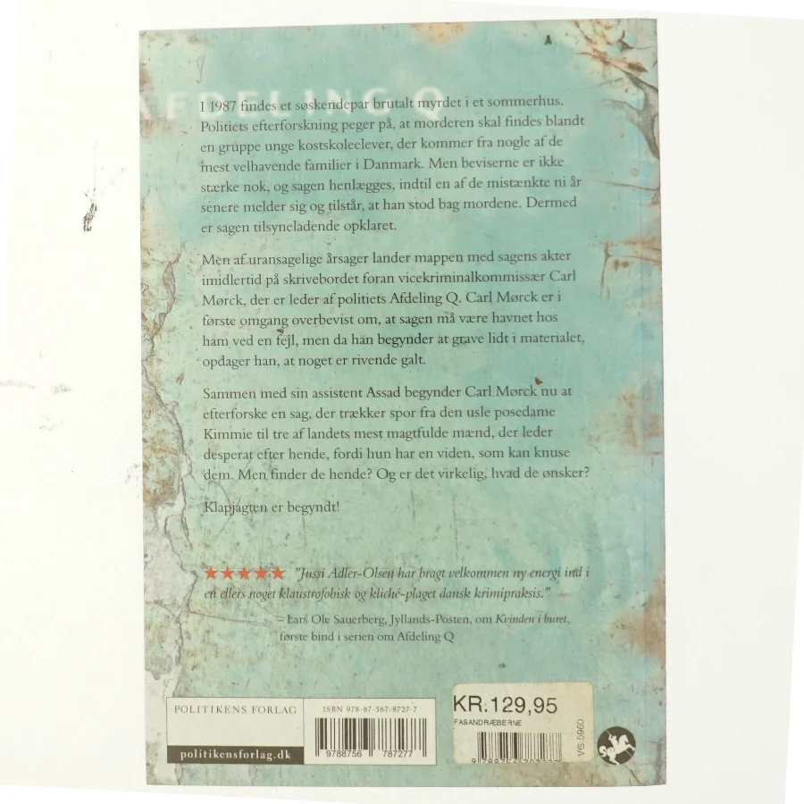 Fasandræberne : krimithriller af Jussi Adler-Olsen (Bog)