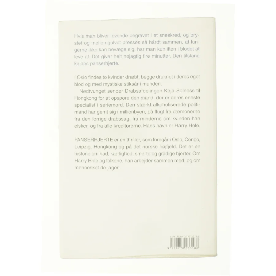 Panserhjerte af Jo Nesbø (Bog)