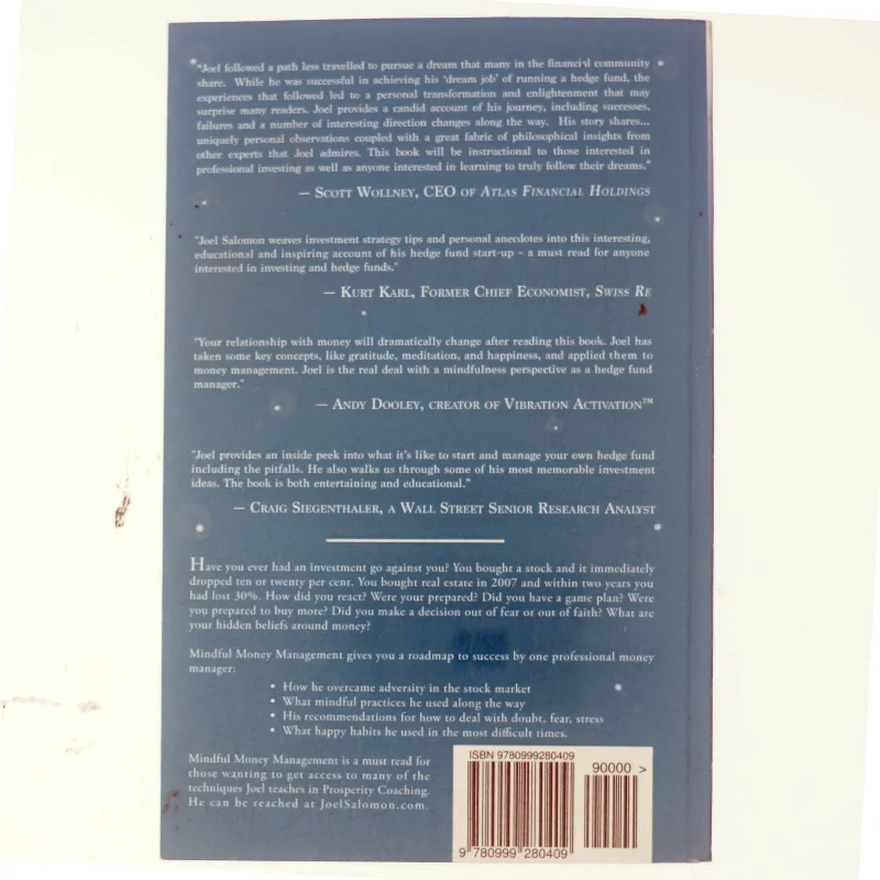 Mindful Money Management af Joel Salomon (Bog)