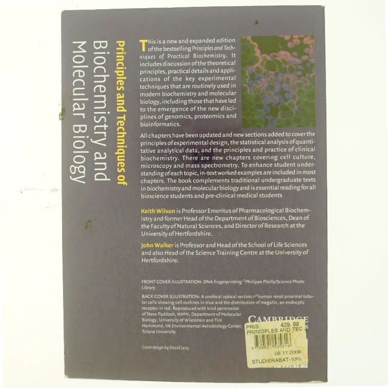 Principles and techniques of biochemistry and molecular biology (Bog)