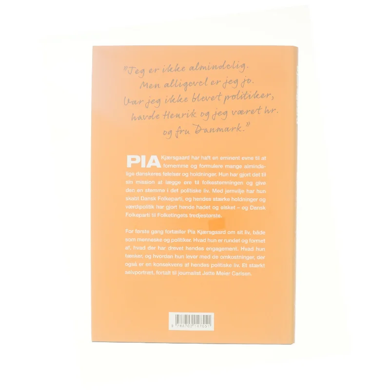 Fordi jeg var nødt til det af Pia Kjærsgaard (Bog)